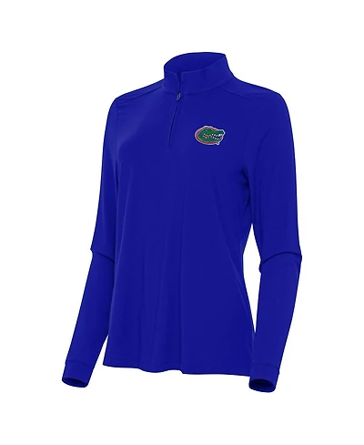 Antigua Women's Royal Florida Gators Intent Quarter-Zip Top
