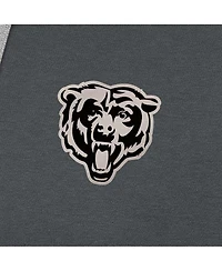Antigua Men's Charcoal Chicago Bears Brushed Carbon Victory Pullover Hoodie