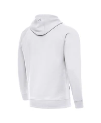 Antigua Men's White Detroit Lions Victory Pullover Hoodie