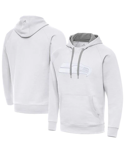 Antigua Men's White Seattle Seahawks Victory Pullover Hoodie