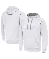 Antigua Men's White Seattle Seahawks Victory Pullover Hoodie