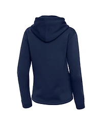 Antigua Women's Navy Columbus Blue Jackets Contemporary Quarter-Zip Hoodie