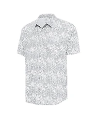 Antigua Men's Gray San Diego Padres Resort Button-Up Shirt