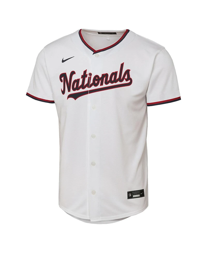 Nike Big Boys and Girls Dylan Crews White Washington Nationals Home Replica Jersey