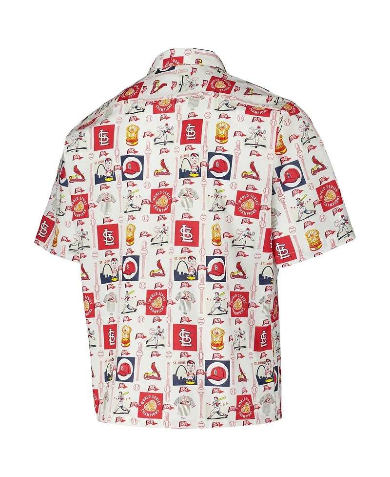 Reyn Spooner Men's White St. Louis Cardinals Champions Scenic Button-Up Shirt