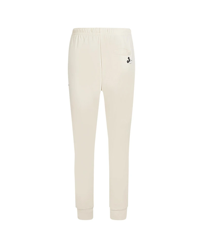 Freeze Max Women's Cream Mickey Mouse Hellow Mellow Fleece Jogger Pants