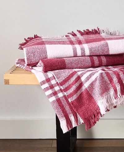 Arch Studio Cozy Plaid Throw, 50" x 60", Exclusively for Macy's