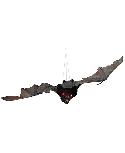 Northlight 48" Led Lighted and Animated Halloween Bat with Moving Wings