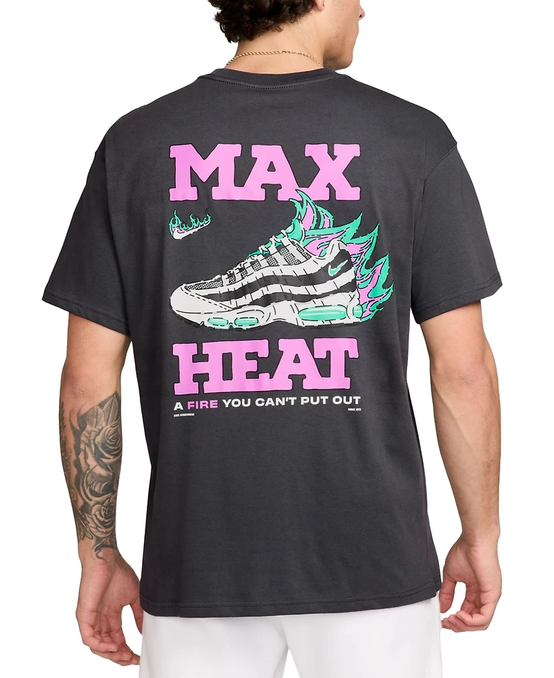 Nike Men's Sportswear Max90 Short Sleeve Logo Graphic T-Shirt