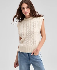 And Now This Women's Extended-Shoulder Cable-Knit Sweater Vest, Macy's Exclusive