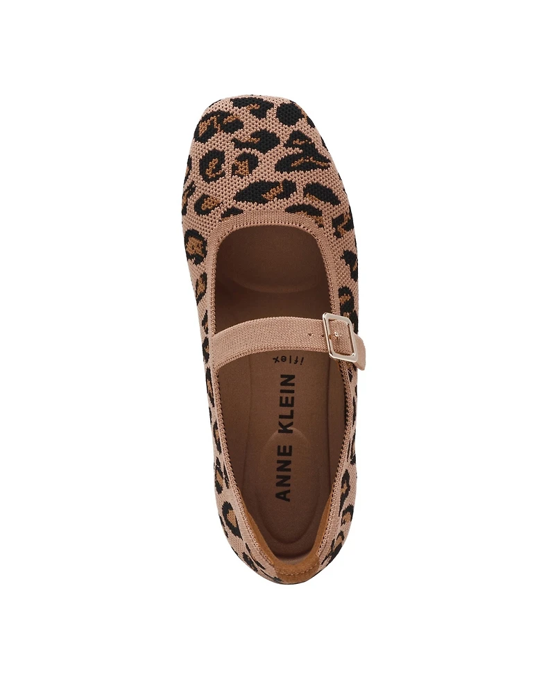 Anne Klein Women's Mabel Knit Mary Jane Flats