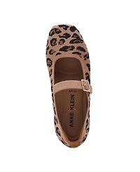 Anne Klein Women's Mabel Knit Mary Jane Flats
