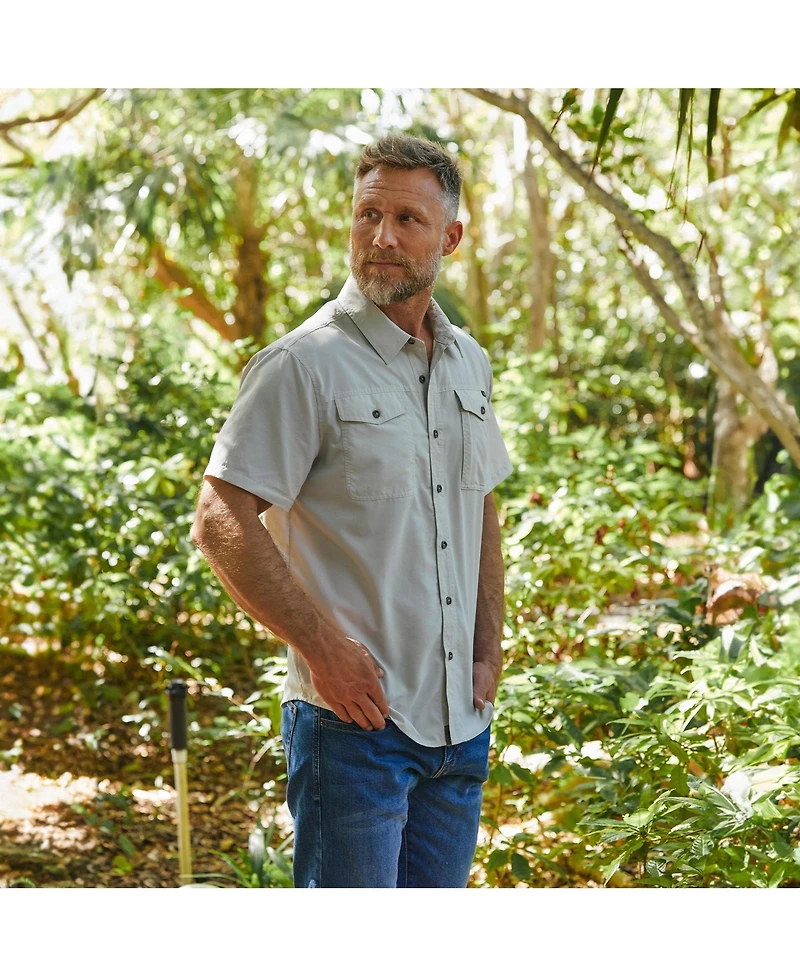 Free Country Men's Expedition Nylon Rip-Stop Short Sleeve Shirt