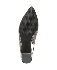 LifeStride Women's Angel Pointed Toe Block Heel Slingback Pumps