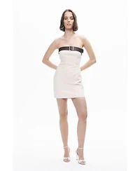 Nocturne Women's Belt Detailed Mini Dress