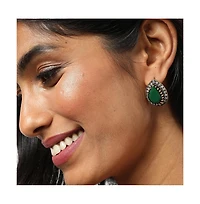 Sohi Women's Teardrop Stud Earrings