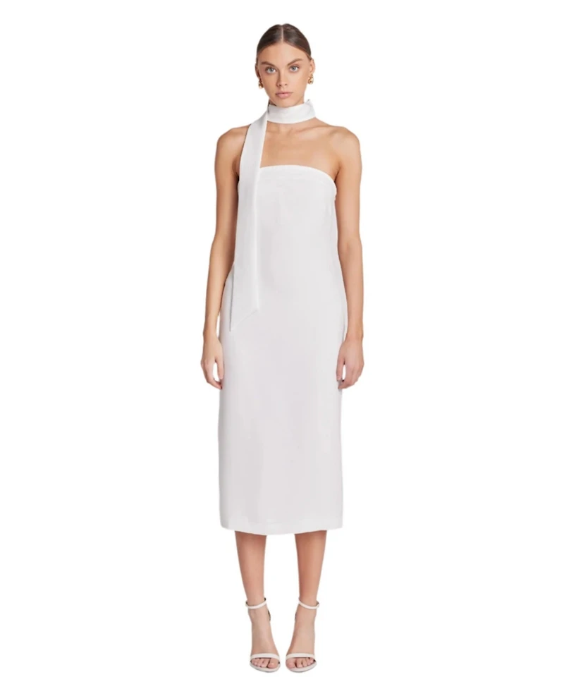 endless rose Women's Choker Tie Midi Dress