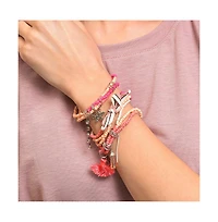 Sohi Women's Snowflake Multi-Layer Bracelet