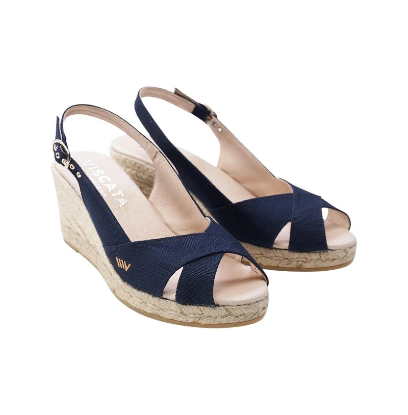 Viscata Llansa Canvas Espadrille Sandal Wedges