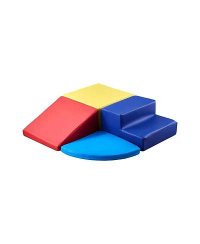 Slickblue Toddler 4 Piece Foam Climbing Blocks Set Preschoolers Indoor Play