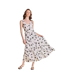 endless rose Women's Floral Print Chiffon Maxi Dress