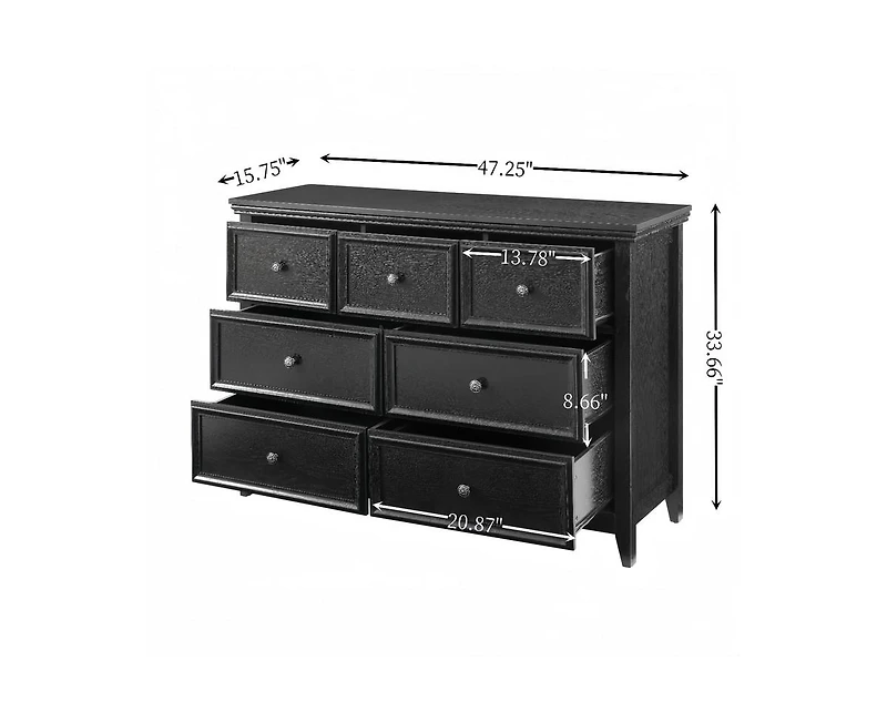 Casainc Freestanding Kitchen Cabinet Storage with 7 Drawers