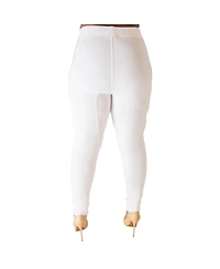 Poetic Justice Plus Size Zipper Trim Jogger Pants