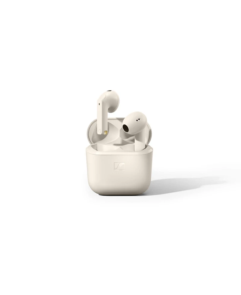 Sennheiser Accentum Open Wireless Earbuds - Open Design, Dynamic Sound and Bluetooth 5.3, IPX4 Splash Resistance, 28-Hour Battery Life - Cream