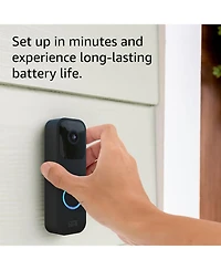 Blink Smart Wi-Fi Video Doorbell Wired/Battery with 2 Way Audio with Alexa