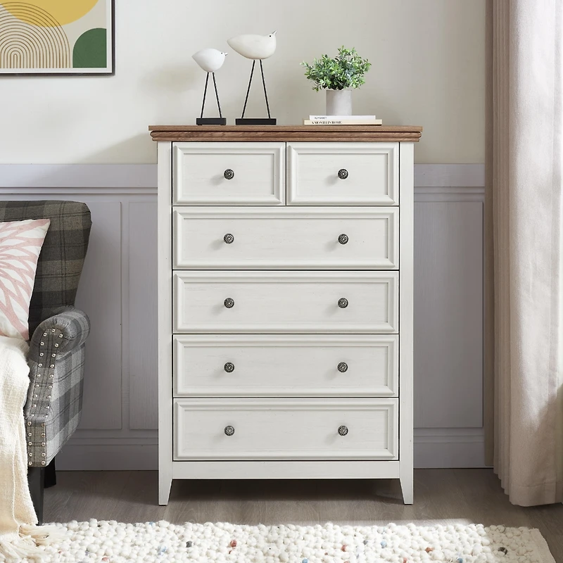 Casainc Freestanding Kitchen Cabinet Storage with 6 Drawers