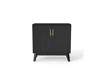 Casainc Mid Century Modern Kitchen Cabinet with Adjustable Shelves & Solid Wood Legs