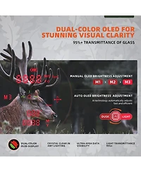 Aofar HX1600 Hunting Rangefinder with Dual-Color Oled Display, Ultra-Clear Optics with 95%+ Transmittance of Glass, 1600 Yards with Angle and Horizont
