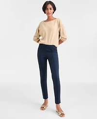 Tommy Hilfiger Women's Striped-Trim Seamed Pull-On Pants