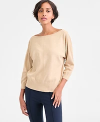 Tommy Hilfiger Women's Dolman-Sleeve Boat-Neck Shine Sweater