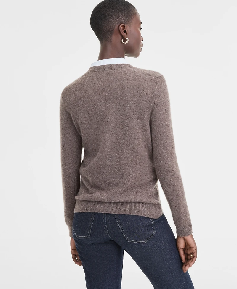 Charter Club 100% Cashmere Women's V-Neck Long-Sleeve Sweater, Macy's Exclusive
