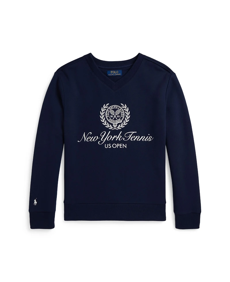 Polo Ralph Lauren Big Boys Us Open Crest Fleece Sweatshirt