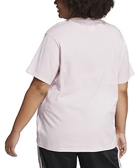 adidas Plus Essentials Cotton Crewneck Short-Sleeve Logo T-Shirt