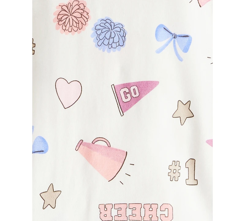 Carter's Toddler Girls Cotton Dream Squad Pajamas, 4 Piece Set