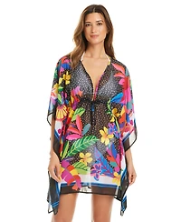 Bleu by Rod Beattie Women's Extra Bold Sheer Caftan Cover-Up