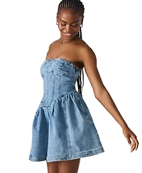 Steve Madden Women's Rina Strapless Corset Dress