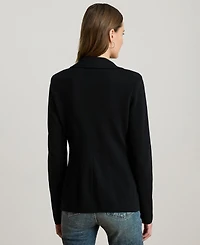 Lauren Ralph Women's Cotton-Blend Sweater Blazer
