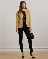 Lauren Ralph Women's Cotton-Blend Sweater Blazer