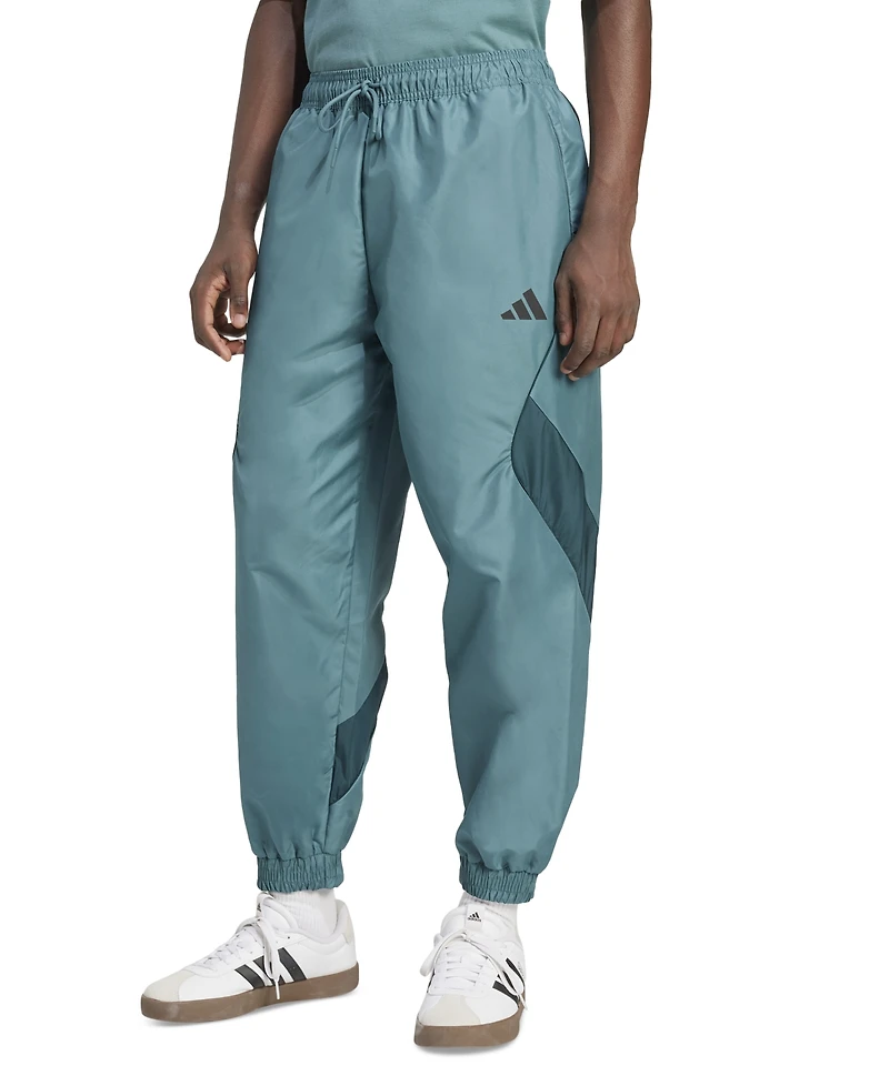 adidas Men's Stadium Colorblocked Woven Logo Pants