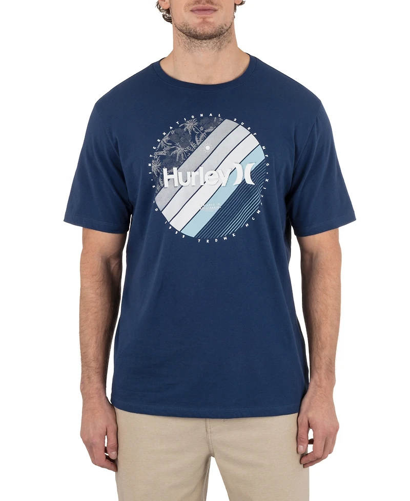 Hurley Men's Linear Palm Short Sleeve T-Shirt