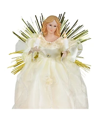 Northlight 10.5" Angel with Candle Lighted Christmas Tree Topper