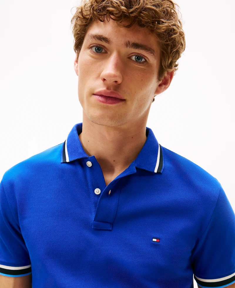 Tommy Hilfiger Men's Slim-Fit Tipped Polo Shirt