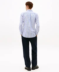 Tommy Hilfiger Men's Heritage Stripe Oxford Long Sleeve Shirt