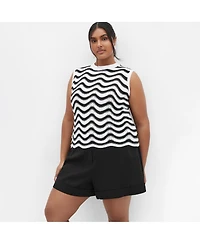 City Chic Women's Cornelia Wave Top
