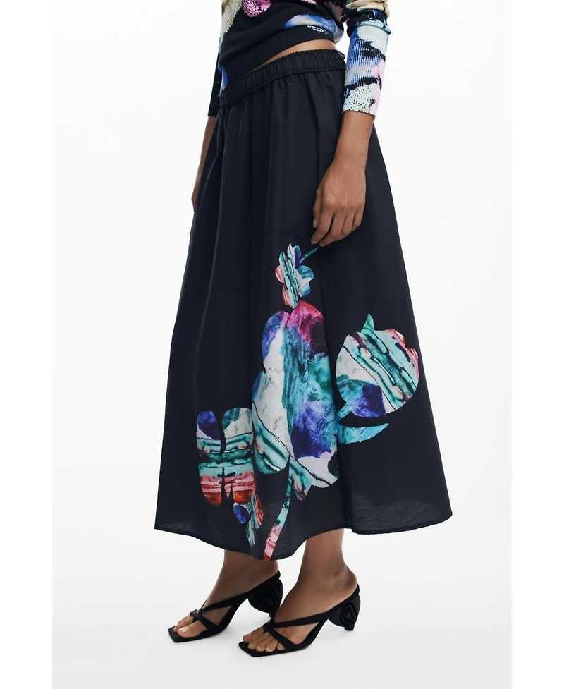 Desigual Women's Skirt designed by Mr. Christian Lacroix