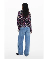 Desigual Women's Pleated floral blouse